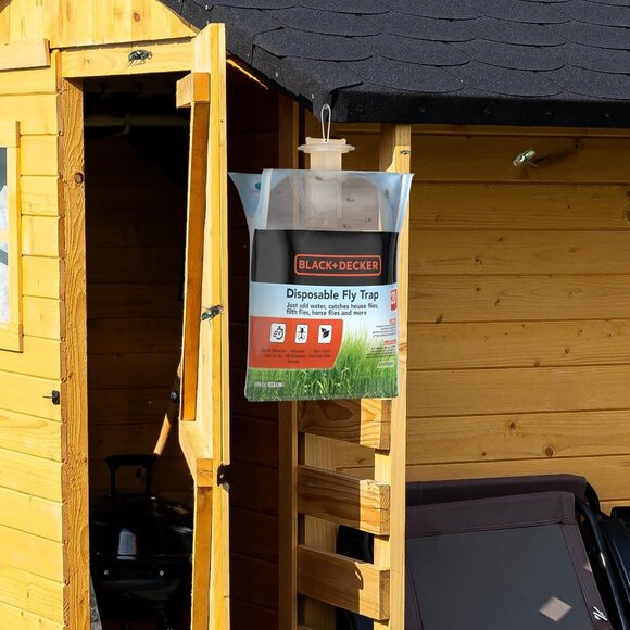 Fly Trap- Hanging Fly Traps Outdoor- Natural Non-Toxic Fly Catcher Attractant - Picture 3 of 6